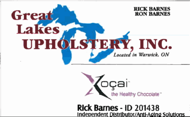 Great Lakes Upholstery & Xocai Chocolates