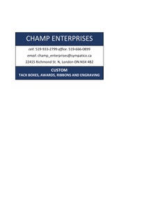 Champ Enterprises